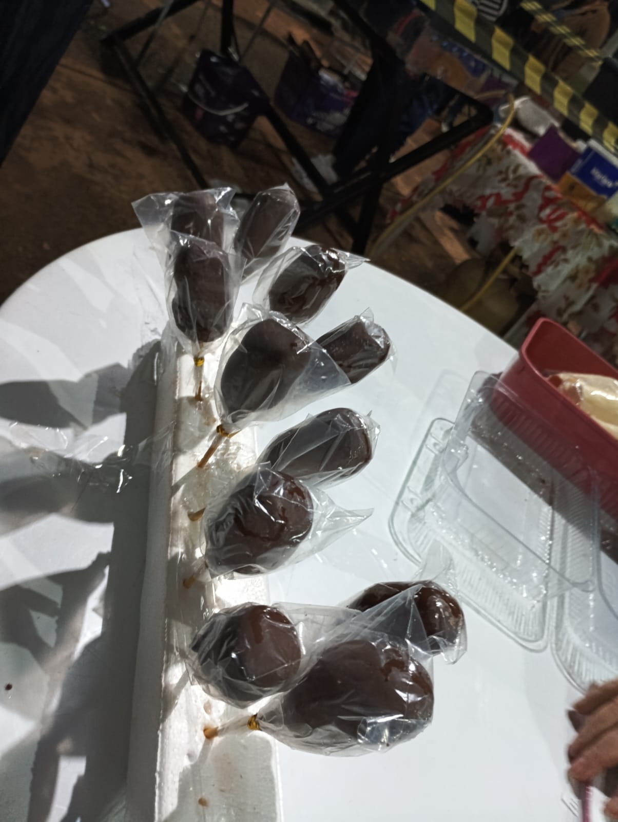 Detalhe de frutas e vegetais orgânicos